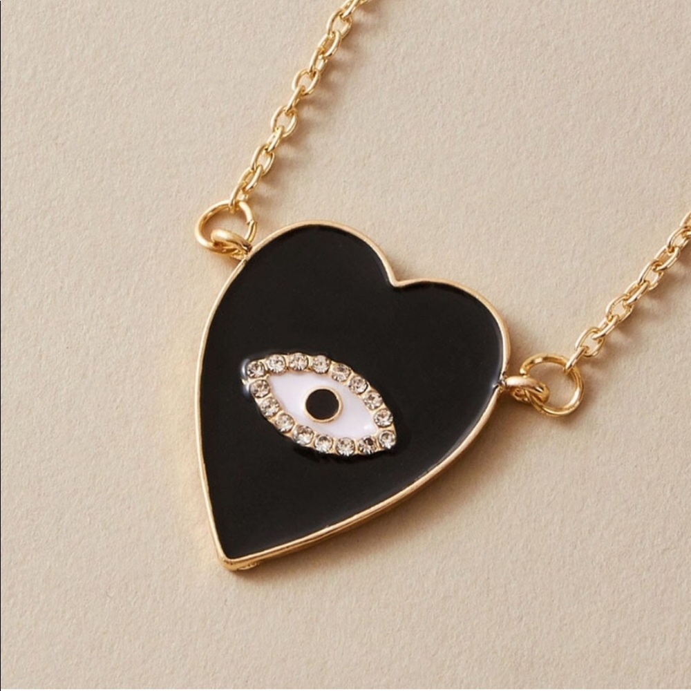 Nazar 🧿 Heart ❤️ Shaped Necklace Brand New